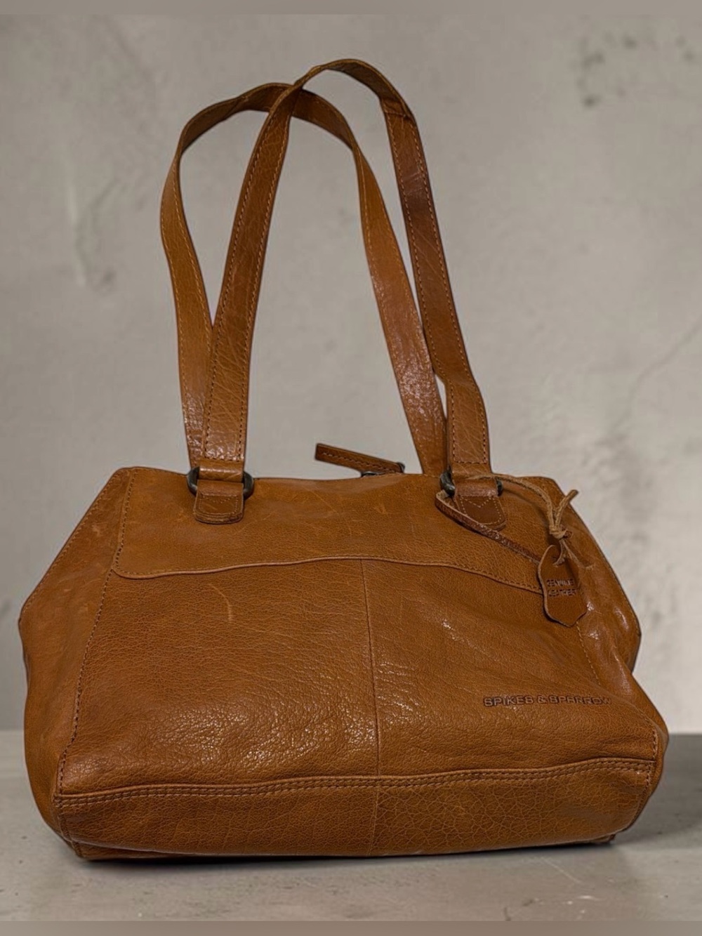 Spikes & Sparrow Leather Shoulder Bag Purse